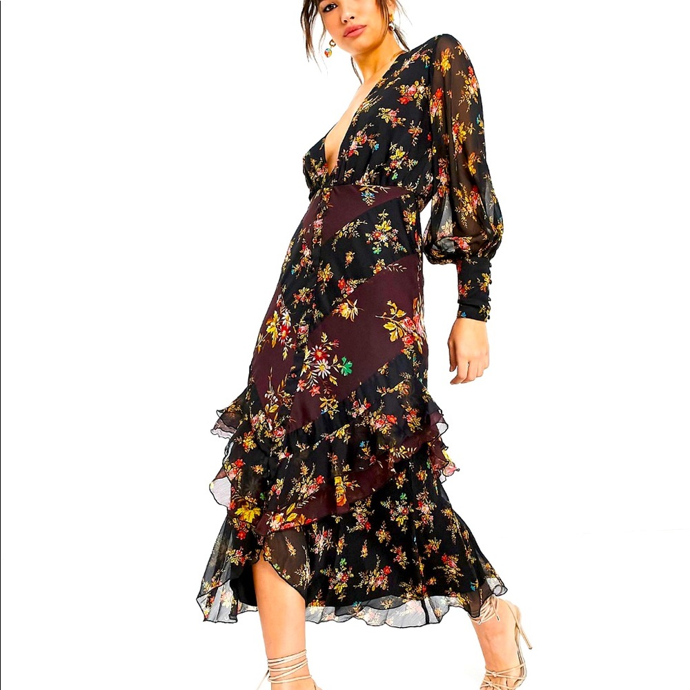 NWT ASOS Design mixed floral dress